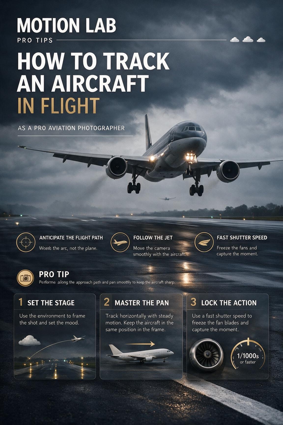 Motion Lab guide for tracking an aircraft in flight